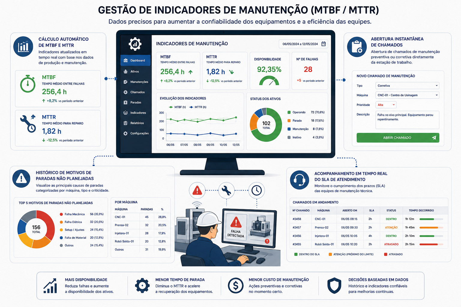 Indicadores de Manutenção